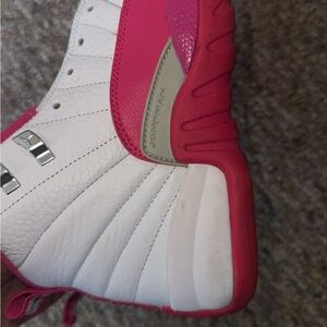Pink & white Jordan’s